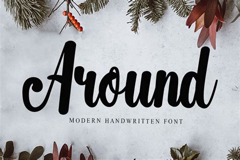 Around Font By Nya Letter Creative Fabrica