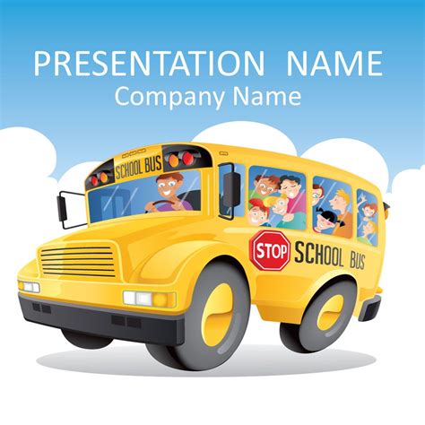 School Bus Powerpoint Template Powerpoint Templates Powerpoint