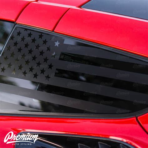 American Flag Quarter Window Decal 2013 2019 Focus St Premium Auto