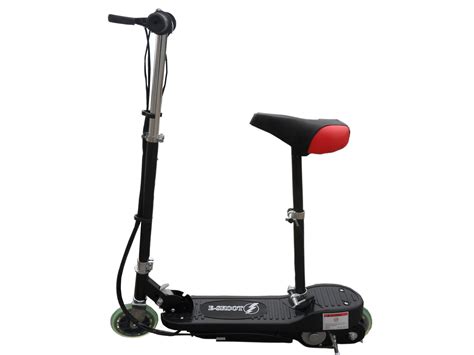 Black Kids Electric Scooter With Seat Eskooter Free Uk Delivery