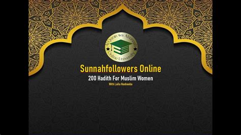 200 Hadith For Muslim Women Youtube