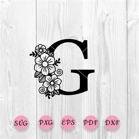 Flower Alphabet Flower Letters Flower Stencil Flower Svg Free