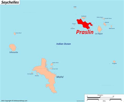 Praslin Map | Seychelles | Detailed Maps of Praslin Island