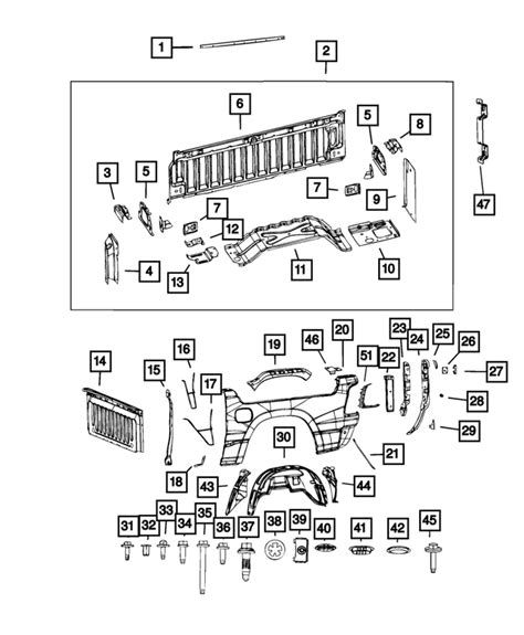 Ram Tailgate Hinge Reinforcement Right Ac