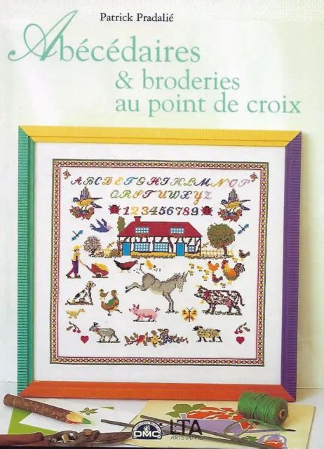 LIVRE POINT DE croix DMC Abécédaires Broderies grille diagramme modèle