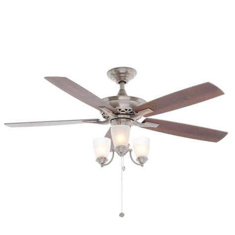 Reviews For Hampton Bay Havenville 52 In Indoor Brushed Nickel Ceiling