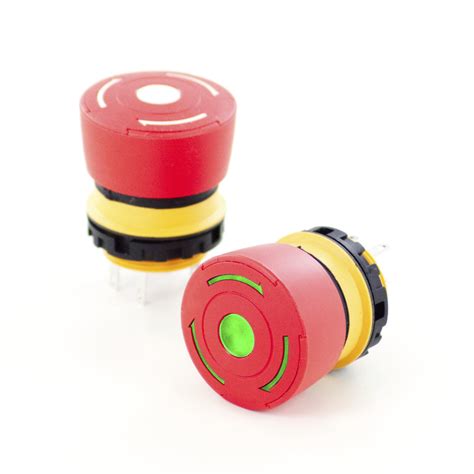 Mushroom Push Button Switch K22 Series TactHill By Kynoppe