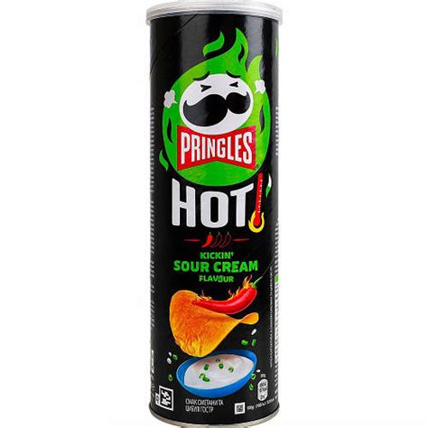 Чипси Pringles Hot зі смаком сметани та цибулі Sour Cream 160г ID 2357470940 ціна 107 73