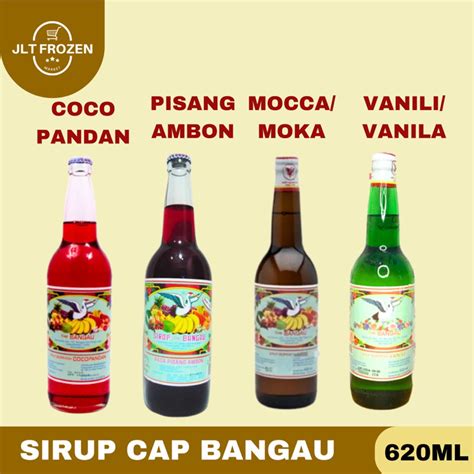 Jual Sirup Sirop Cap Bangau Rasa CocoPandan Pisang Ambon Sirup Moka