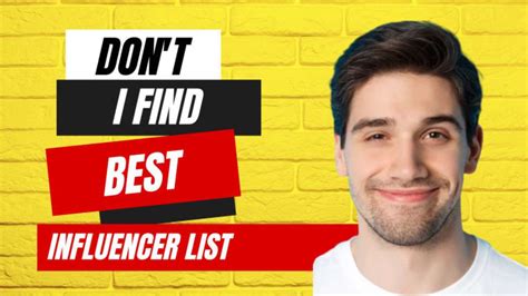 Find Best Instagram Tiktok And Youtube Influencer List By Haseeb6472