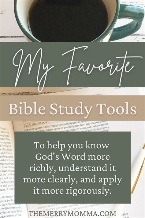 My Favorite Bible Study Tools Artofit