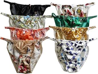 Yavorrs Women S Silk String Bikini Flower 8 Pairs In One Economic Pack 26 41 At Amazon Women
