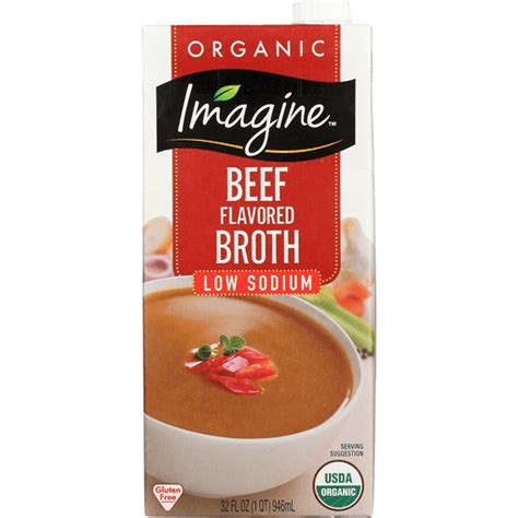 Imagine Foods Organic Broth Low Sodium Beef Case Of Fl Oz