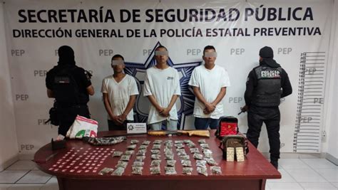 En Atlixco Presuntos Distribuidores De Droga Son Detenidos Por La