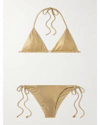 SARA CRISTINA Luna Pearl Embellished Bikini In Red Lyst UK
