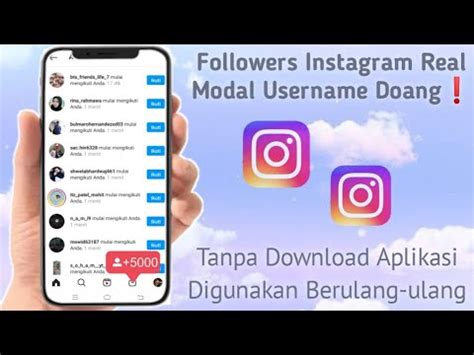 Berbayar Tutorial Menambah Ribuan Followers Instagram Tiktok Tanpa