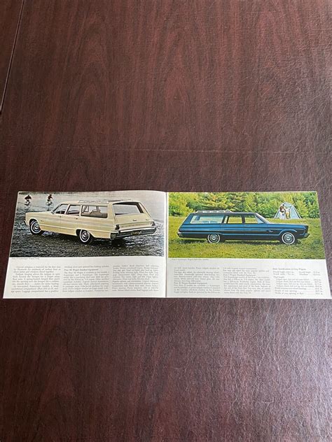 1965 Plymouth Station Wagon Brochure Fury Belvedere Valiant Nice Original Ebay