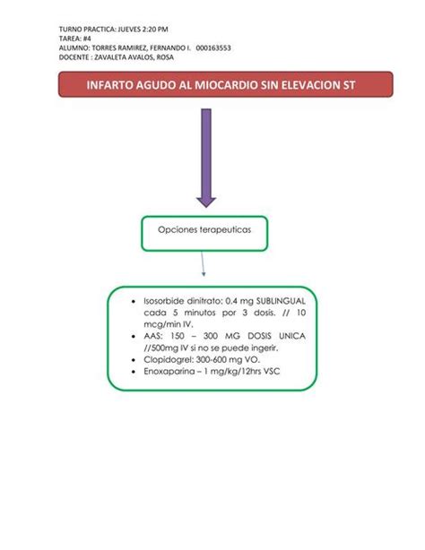 INFARTO AGUDO AL MIOCARDIO SIN ELEVACION ST Fernando Torres UDocz