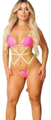 Lingerie Sexy Espartilho Sensual Calcinha Fio MercadoLivre