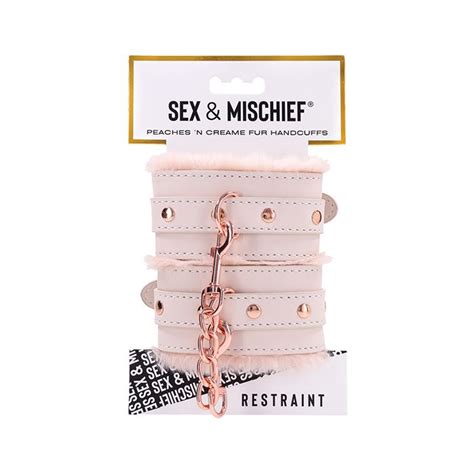 Sex Mischief Peaches N CreaMe Fur Handcuffs SeduireByNLE
