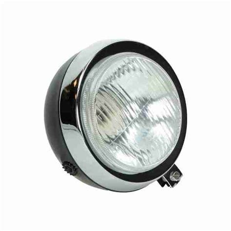 Puch Maxi Koplamp Rond Model Zwart Brommerparts