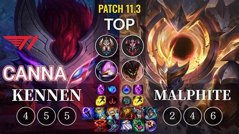 T Canna Kennen Vs Malphite Top Kr Patch Youtube