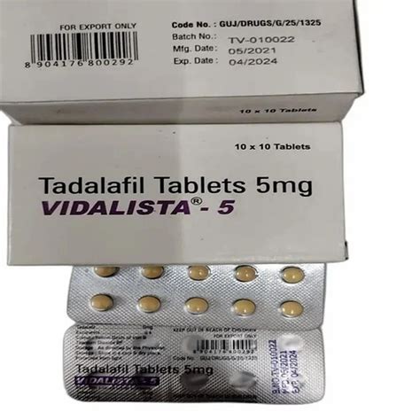 Tadalafil Tablets Vidalista Tadalafil 20 Mg Tablets Manufacturer From