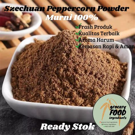 Jual SzeChuan Peppercorn Powder 25gram Hua Jiao SiChuan Pepper Lada