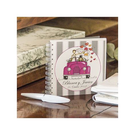 Cuaderno De Boda Con Boli De X Cm Encuadernado En Espiral Para