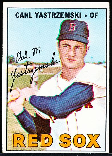 Lot Detail Topps Bb Carl Yastrzemski Red Sox