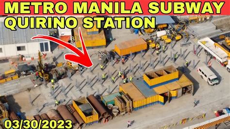 Manila Subway Metro Manila Subway Quirino Station Update