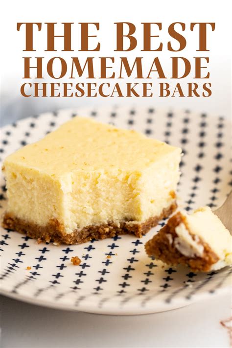 Easy Cheesecake Bars Recipe | Cheesecake Squares