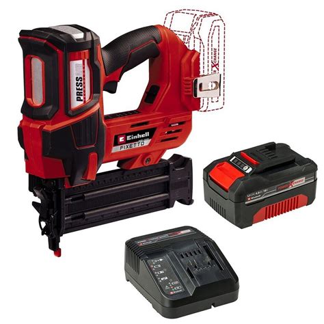 Einhell Akku-Tacker Akku-Nagler FIXETTO 18/50 N inkl. Starter Kit 4,0 ...
