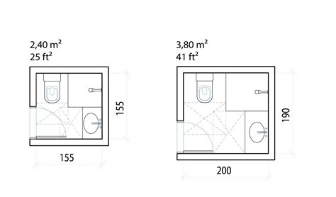 Standard Bathroom Layout Dimensions