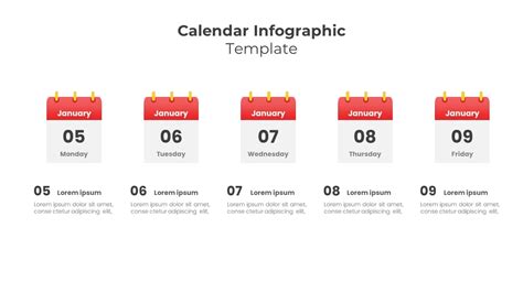 Infographic Powerpoint Charts Calendar