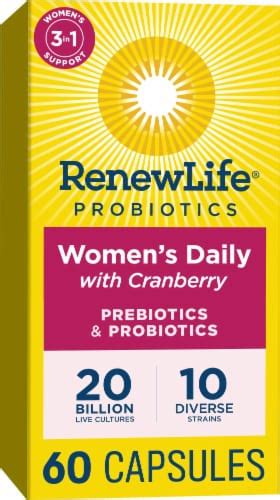 Renew Life Women S Daily Probiotics Plus Prebiotics 60 Vegetable