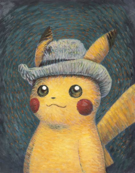 Pok Mon X Van Gogh Kollaboration Exklusive Pikachu Promo Karte