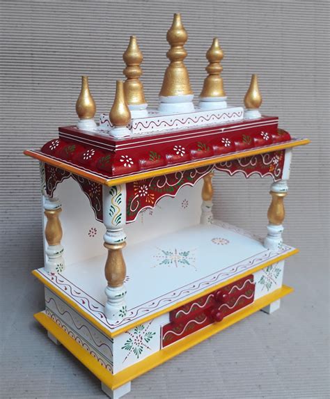 Wooden Temple Pooja Mandir Wood Pooja Ghar Handcrafted Hindu - Etsy