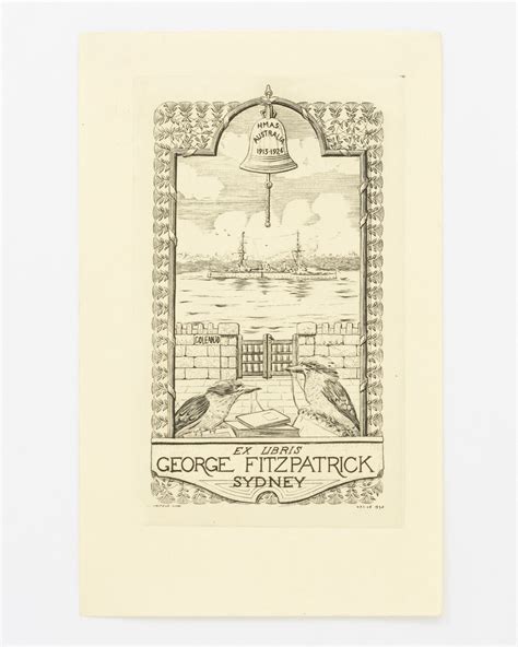 An etched bookplate for George Fitzpatrick | Gerrard Gayfield SHAW