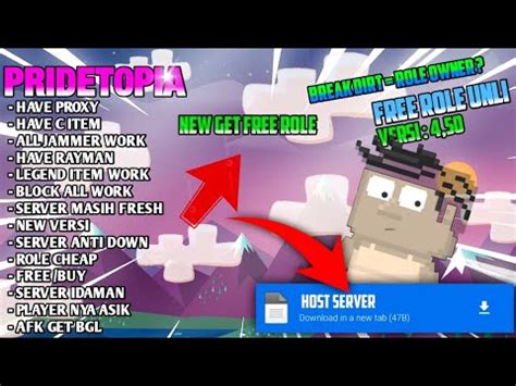 New Gtps Pridetopia New Get Free Role Giveaway Role Unli