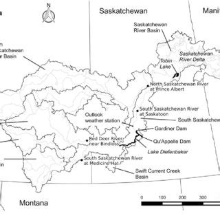 The Saskatchewan River basin. | Download Scientific Diagram