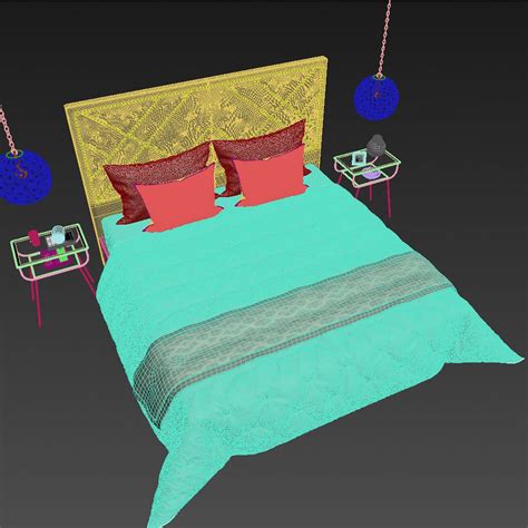 Bed 3d Model 49 Max Obj Free3d