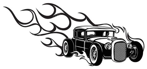 Retro Automobiles Classic Cars Hot Rod Workshop Vintage Hotrods Oldschool Rides Vector