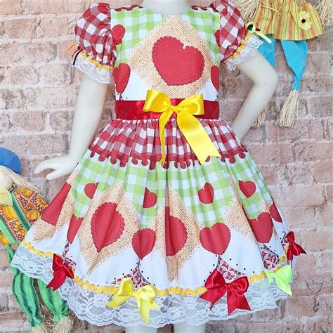 Vestido Festa Junina Infantil 4 Anos - Vestido de Festa Junina 4 Anos | Elo7 Produtos Especiais