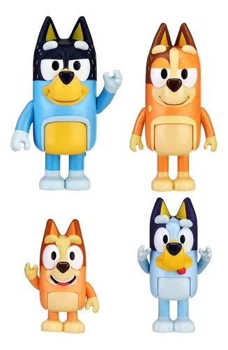 Bluey Set De Figuras Articuladas Familia O Amigos Disney Jr