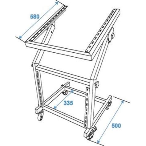 Стойка рэковая на колесах OMNITRONIC Rack stand 12U/10U (30103060 ...