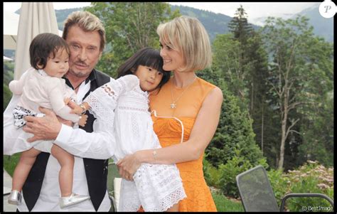 Johnny Hallyday Et Sa Femme Laeticia Hallyday Avec Leurs Filles Jade Et