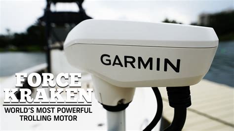 First Look At The New Garmin Force Kraken Trolling Motor Youtube