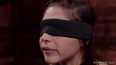 Blindfolded Beautiful Brunette Slave Abella Danger Sucks Cock To Master Bill Bailey Then He
