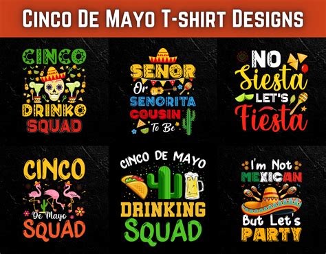 Cinco De Mayo T Shirt Design Bundle Behance